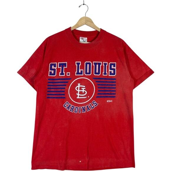Vintage St. Louis Cardinals Spellout MLB Tee L - Picture 1 of 9